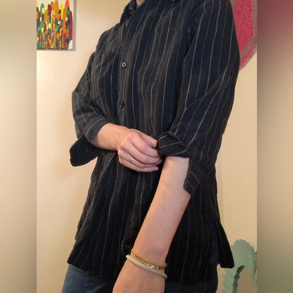 SOLD Vintage Milano Pinstripe Button-down - Picture 5 of 5